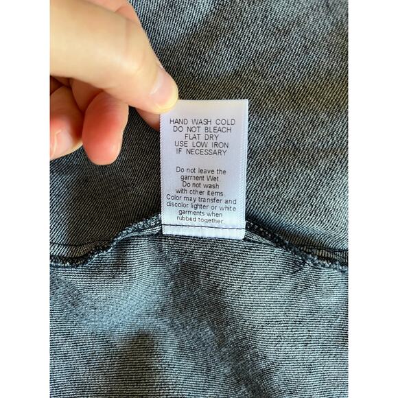 NWT Zoe and Claire Denim Midi Dress A-Line Dark Wash XL Long Modest Sleeveless - Picture 16 of 16